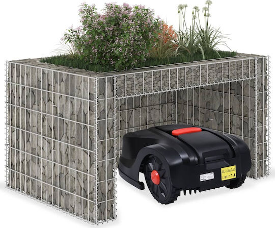 vidaXL Lawn Mower Shelter with Flower Bed Position 110x80x60 Mower Shed 145655