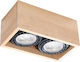 Sollux Quatro 2 Double Spot with Socket GU10 in Brown Color