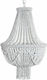 DKD Home Decor Chandelier White 50cm S3009197