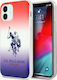 U.S. Polo Assn. Gradient Collection Umschlag Rückseite Gehärtetes Glas Mehrfarbig (iPhone 12 mini)