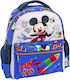 Diakakis Mickey Fun Starts Here Kindergarten Backpack Multicolour 27 x 10 x 31cm