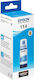 Epson 114 Original InkJet Printer Ink Cyan (C13...