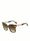 Moschino Women's Sunglasses with Brown Tartaruga Plastic Frame and Brown Gradient Lens MOS098/S 086/HA