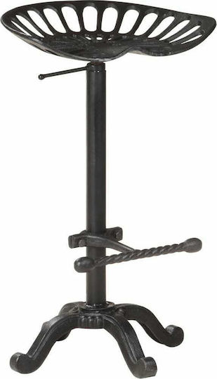 Табуретка Бар За външна употреба Black Cast Iron 1бр 43x32x65см