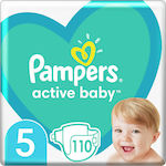 Pampers Active Baby Πάνες με Αυτοκόλλητο No. 5 για 11-18kg 110τμχ