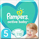 Pampers Scutece cu bandă adezivă Active Baby Active Baby Nr. 5 pentru 11-18 kgkg 110buc