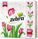 Zebra Șervețel 1F Multicoloră 33x33cm. 45buc