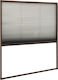 vidaXL Σίτα Παραθύρου Πλισέ Καφέ από Fiberglass 100x130cm 148657