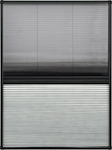 vidaXL Σίτα Παραθύρου Πλισέ Μαύρη από Fiberglass 120x80cm 148684