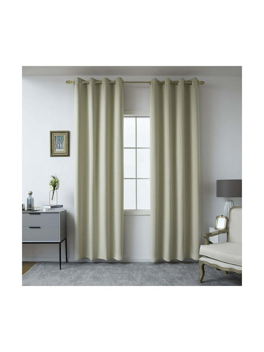 Beauty Home Curtain Blackout with Grommet 8400 ...