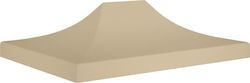 vidaXL Pavillonabdeckung 270gr/m² Beiges mit PV...