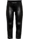 Losan Kids Long Legging Δερματίνη Black