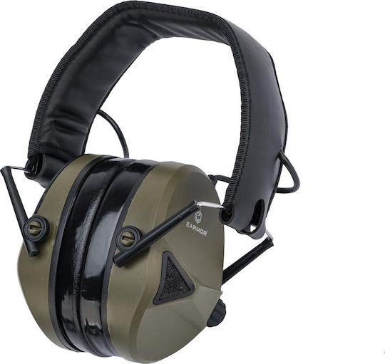 Opsmen M30 Electronic Earmuffs with Band Green