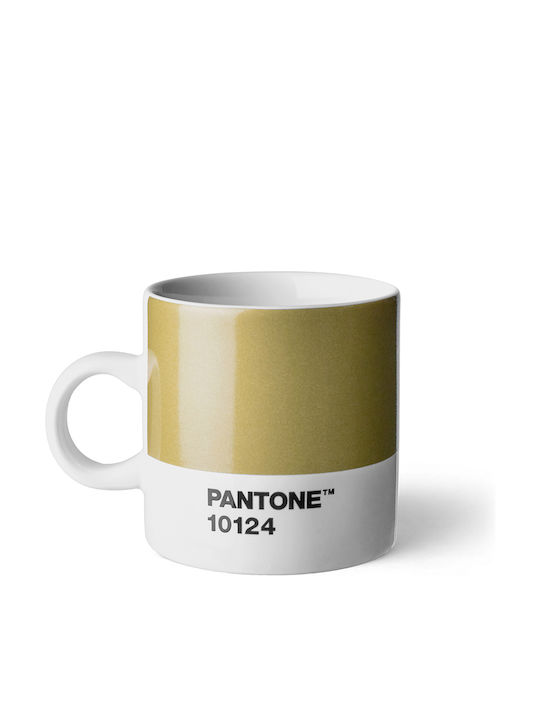 Pantone Lifestyle Tasse Espresso aus Porzellan Gold 120ml