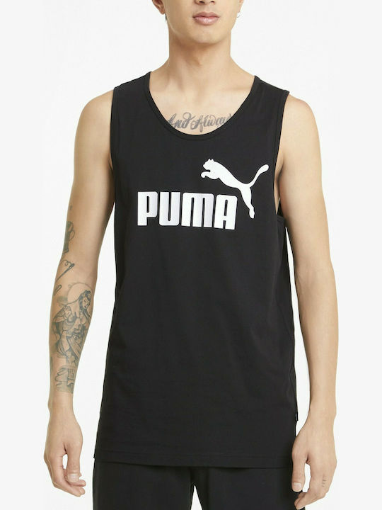 Puma Essentials Ανδρική Μπλούζα Αμάνικη Μαύρη