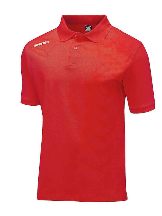 Errea Polo Μπλούζα Κοντομάνικη Κόκκινη