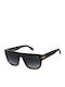 David Beckham Men's Sunglasses with Black Plastic Frame and Black Gradient Lens DB 7044/S 37N/9O