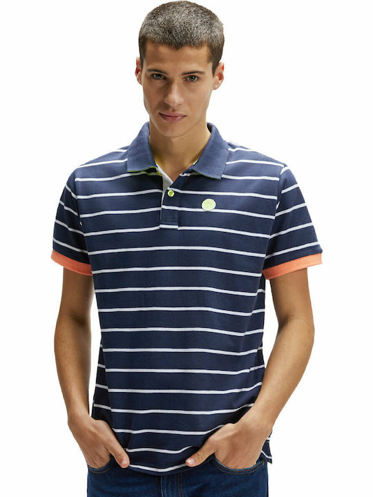 Polo Kurzarmbluse Marineblau