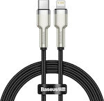Baseus Cafule Metal Braided USB-C to Lightning Cable 20W Μαύρο 1m (CATLJK-A01)