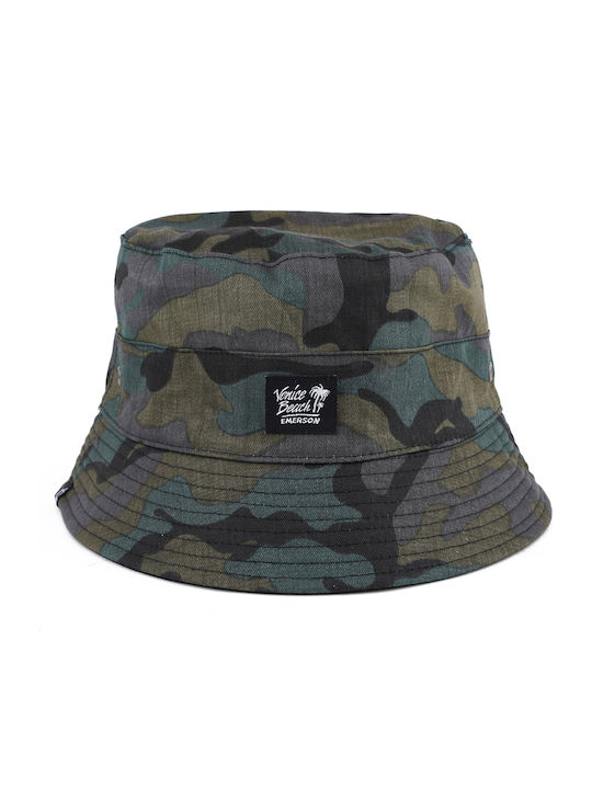 Emerson Fabric Men's Hat Bucket Style Khaki / Black