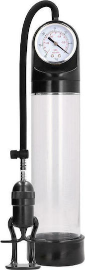 Shots Deluxe Pump Advanced PSI Gauge Pompa Penis Transparent