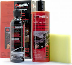 Einparts Autofensterreiniger Flüssig Wasserabweisend Professionell 250ml + Konzentriertes Reinigungsmittel für Windschutzscheibe Invisible Wiper 1 Set