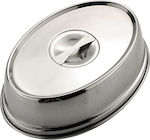 Sunnex Commercial Serving Oval Plate Stainless Cover 41x41cm