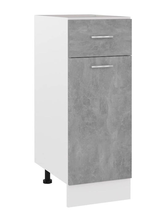 Floor Cabinet Γκρι Σκυροδέματος L30xW46xH81.5cm