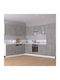 Bodenstehender Schrank Grey Concrete 30x46x81.5cm