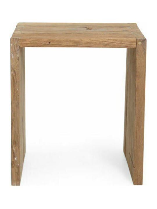 Infinity Square Solid Wood Side Table Natural L40xW40xH45cm