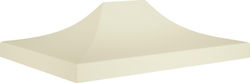 vidaXL Pavillonabdeckung 270gr/m² Ecru mit PVC-...