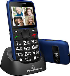 Powertech Sentry Eco Dual SIM Mobile Phone with Big Buttons Blue