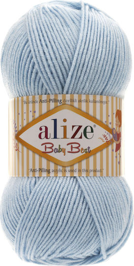 Alize Synthetic Knitting Yarn Baby Best 40 Μπλε 240m 100gr