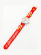 PS Silver Kids Analog Watch Strawberry with Rubber/Plastic Strap Red