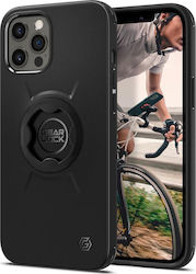 Spigen Gearlock GCF132 Bike Mount Back Cover Πλαστικό / Σιλικόνης Μαύρο (iPhone 12 / 12 Pro)
