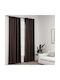 vidaXL Σετ Κουρτίνες με Τρέσα Styli Taupe 140x245εκ.