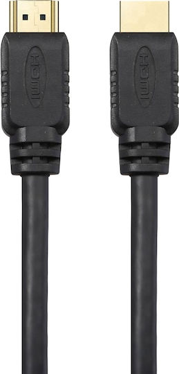 Powertech HDMI 1.4 High Speed 1080p 120Hz Cable HDMI male - HDMI male 1.5m Μαύρο