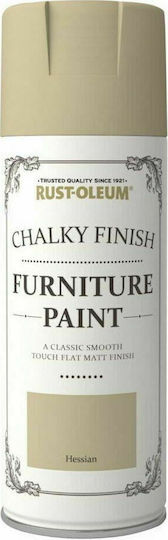 Rust-Oleum Chalky Finish Furniture Paint Spray Κιμωλίας Hessian Hessian Μπεζ 400ml