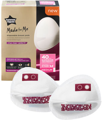 Tommee Tippee Επιθέματα Στήθους Made for Me Medium 40τμχ