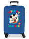 Disney Children's Cabin Travel Suitcase Hard Blue with 4 Wheels Height 55cm
