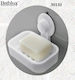 Bathlux 30132 Wandmontiert Seifenschale Kunststoff mit Saugnapf Weiß