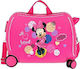 Disney Minnie Mouse Παιδική Βαλίτσα Ταξιδίου Καμπίνας Σκληρή Ροζ με 4 Ρόδες Ύψους 39εκ.