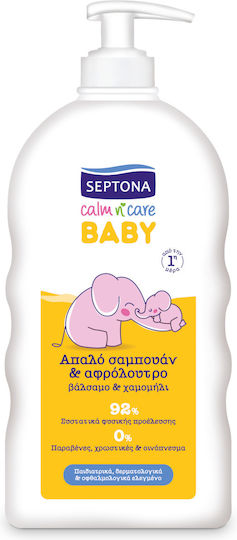Septona 2 σε 1 Σαμπουάν & Αφρόλουτρο με Χαμομήλι 500ml με Αντλία