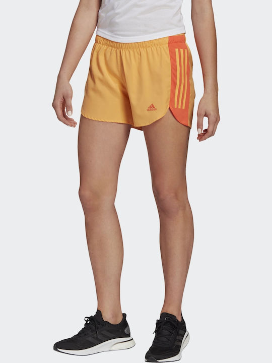 Adidas Run It Αθλητικό Γυναικείο Σορτς Hazy Orange