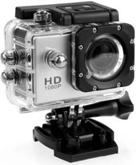 QY-09K Action-Kamera HD (720p) Unterwasser (mit Gehäuse) und Wi-Fi Silber