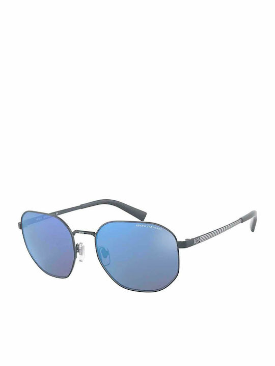 Armani Exchange Sunglasses with Blue Metal Fram...