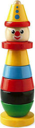 Brio Toys Играчка за стек Stacking Clown от Дърво за 12++ Месеца