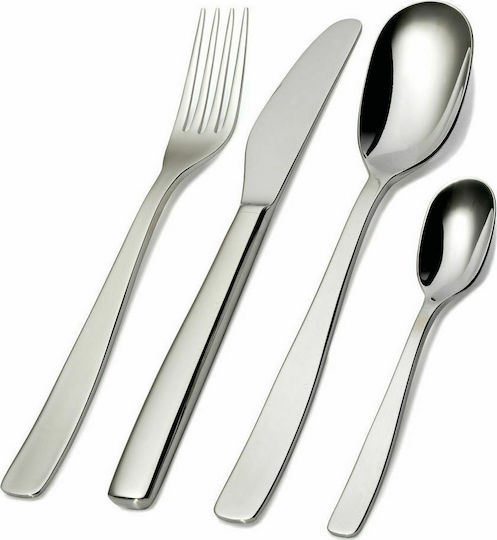 Alessi 24-Piece Silver Cutlery Set
