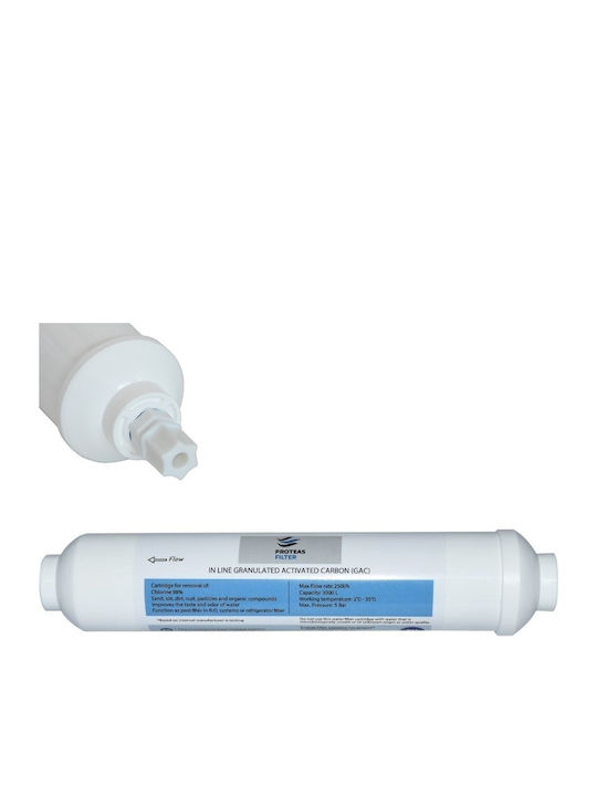 Proteas Filter Εξωτερικό Ανταλλακτικό Φίλτρο Νερού Ψυγείου από Κοκκώδη Ενεργό Άνθρακα Cag