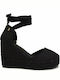 Envie Shoes Women's Platform Espadrilles Black